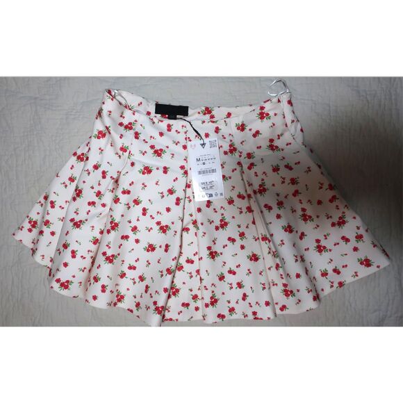 ZARA floral pleated skirt NWT - Picture 4 of 6